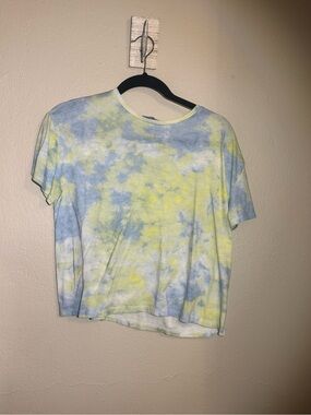 Zara Blue & Yellow Tie-Dye Short Sleeve Tee